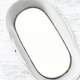Cearceaf din jerseu cu elastic pentru landou, carucior si cosulet, Alb, 80x35 cm, MimiNu 635737