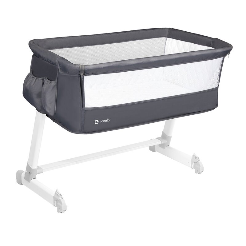 Patut Co-Sleeper 2 in 1 Theo, Dark Grey, Lionelo