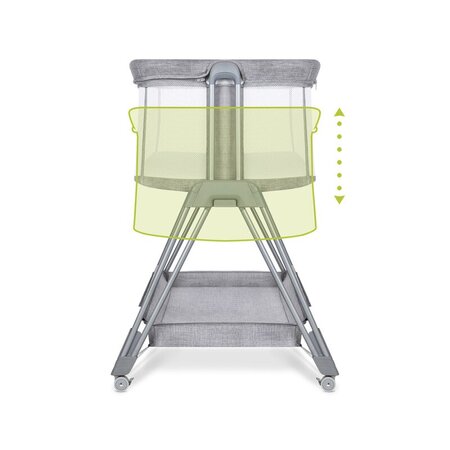 Patut Co-Sleeper 2 in 1 Luna, Grey Concrete, Lionelo 635832