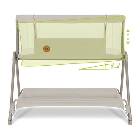 Patut Co-Sleeper 2 in 1 Luna, Beige Sand, Lionelo 635859