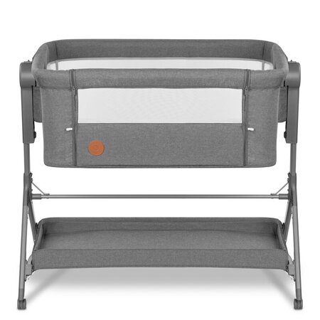 Patut Co-Sleeper cu sistem de leganare Leonie Plus, Grey Stone, Lionelo 635877