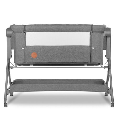 Patut Co-Sleeper cu sistem de leganare Leonie Plus, Grey Stone, Lionelo 635882