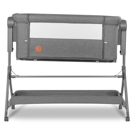 Patut Co-Sleeper cu sistem de leganare Leonie Plus, Grey Stone, Lionelo 635880