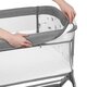 Patut Co-Sleeper cu sistem de leganare Leonie Plus, Grey Stone, Lionelo 635867