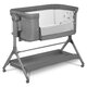 Patut Co-Sleeper cu sistem de leganare Leonie Plus, Grey Stone, Lionelo 635876
