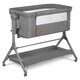 Patut Co-Sleeper cu sistem de leganare Leonie Plus, Grey Stone, Lionelo 635875