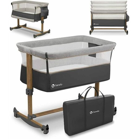 Patut Co-Sleeper cu sistem de leganare Leonie, Gery Stone, Lionelo 635894