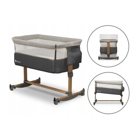 Patut Co-Sleeper cu sistem de leganare Leonie, Gery Stone, Lionelo 635892