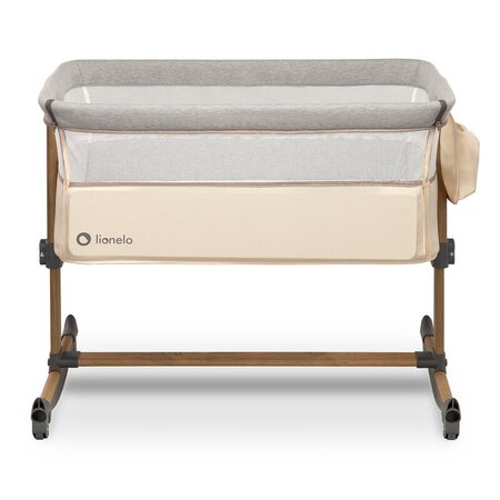 Patut Co-Sleeper cu sistem de leganare Leonie, Beige Sand, Lionelo 635933