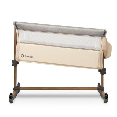 Patut Co-Sleeper cu sistem de leganare Leonie, Beige Sand, Lionelo 635936
