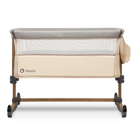 Patut Co-Sleeper cu sistem de leganare Leonie, Beige Sand, Lionelo 635937