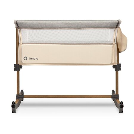 Patut Co-Sleeper cu sistem de leganare Leonie, Beige Sand, Lionelo 635934