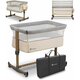 Patut Co-Sleeper cu sistem de leganare Leonie, Beige Sand, Lionelo 635931