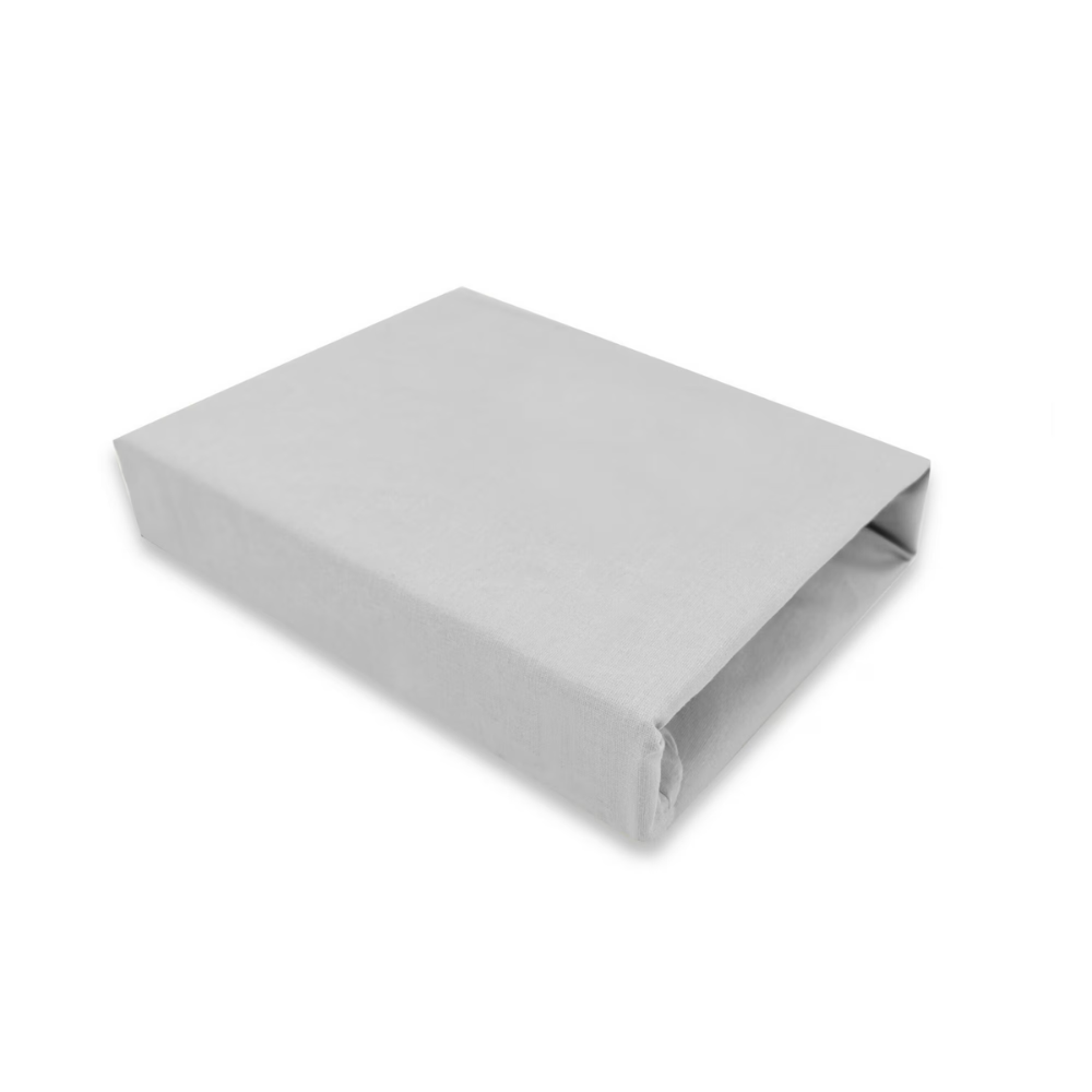 Cearceaf din jerseu cu elastic pentru landou, carucior si cosulet, Gray, 80x35 cm, MimiNu