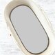Cearceaf din jerseu cu elastic pentru landou, carucior si cosulet, Gray, 80x35 cm, MimiNu 635981