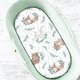 Cearceaf cu elastic pentru landou, carucior si cosulet, Lulu Natural, 80x35 cm, MimiNu 636032