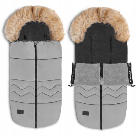 Sac de iarna universal pentru carucior Frode, Grey Dove, Lionelo 636051