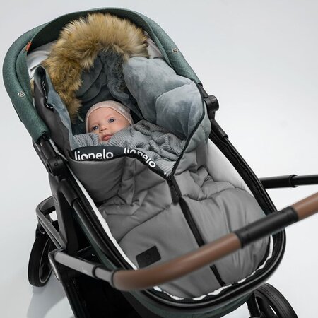 Sac de iarna universal pentru carucior Frode, Grey Dove, Lionelo 636056