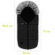 Sac de iarna universal pentru carucior Frode, Black Carbon, Lionelo 636070