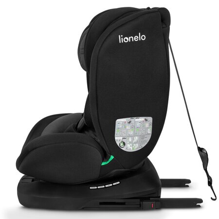 Scaun auto rotativ Bastiaan I-Size, 40 - 150 cm, Black Grey, Lionelo 636117
