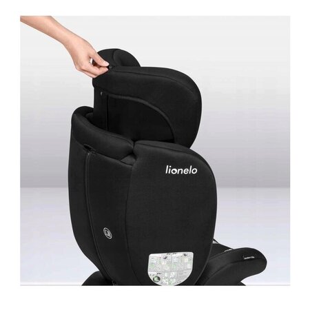 Scaun auto rotativ Bastiaan I-Size, 40 - 150 cm, Black Carbon, Lionelo 636171