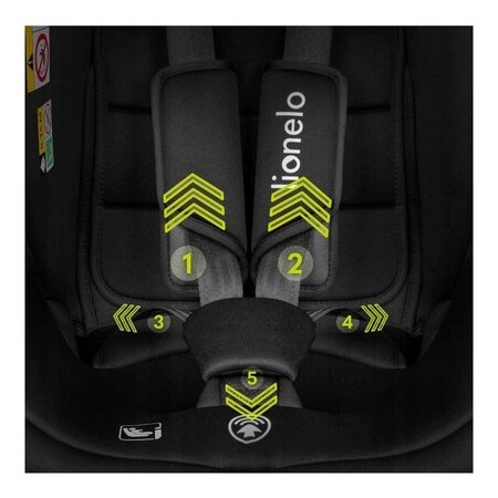 Scaun auto rotativ Bastiaan I-Size, 40 - 150 cm, Black Carbon, Lionelo 636169