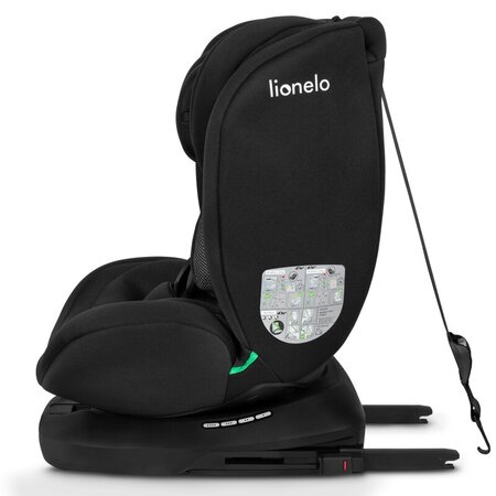 Scaun auto rotativ Bastiaan I-Size, 40 - 150 cm, Black Carbon, Lionelo 636161