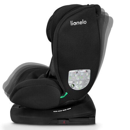 Scaun auto rotativ Bastiaan I-Size, 40 - 150 cm, Black Carbon, Lionelo 636162