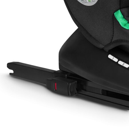 Scaun auto rotativ Bastiaan I-Size, 40 - 150 cm, Black Red, Lionelo 636184