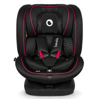 Scaun auto rotativ Bastiaan I-Size, 40 - 150 cm, Black Red, Lionelo