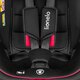 Scaun auto rotativ Bastiaan I-Size, 40 - 150 cm, Black Red, Lionelo 636186