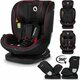 Scaun auto rotativ Bastiaan I-Size, 40 - 150 cm, Black Red, Lionelo 636204