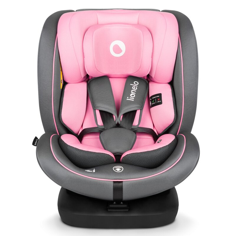 Scaun auto rotativ Bastiaan I-Size, 40 - 150 cm, Pink Baby, Lionelo