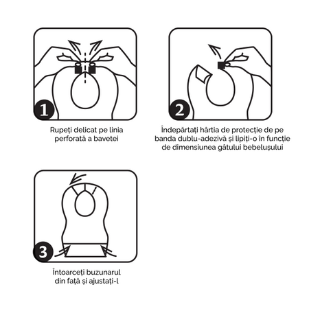 Bavete de unica folosinta, 10 buc, Apfia Care 636299