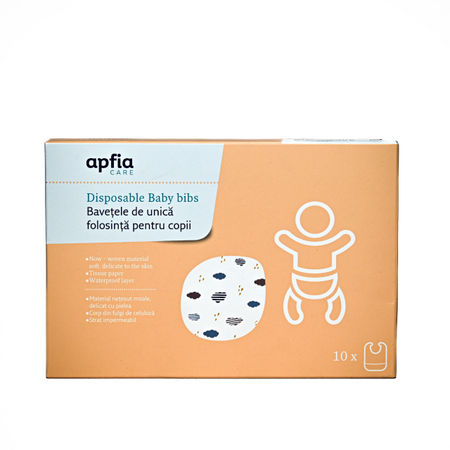 Bavete de unica folosinta, 10 buc, Apfia Care 636300