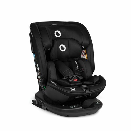 Scaun auto rotativ Bastiaan I-Size RWF, 40 - 150 cm, Black Carbon, Lionelo 636306