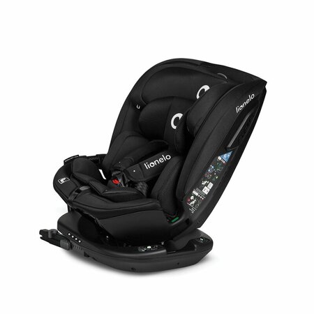 Scaun auto rotativ Bastiaan I-Size RWF, 40 - 150 cm, Black Carbon, Lionelo 636307
