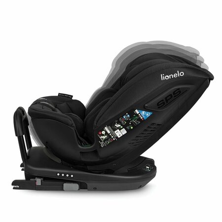 Scaun auto rotativ Bastiaan I-Size RWF, 40 - 150 cm, Black Carbon, Lionelo 636317