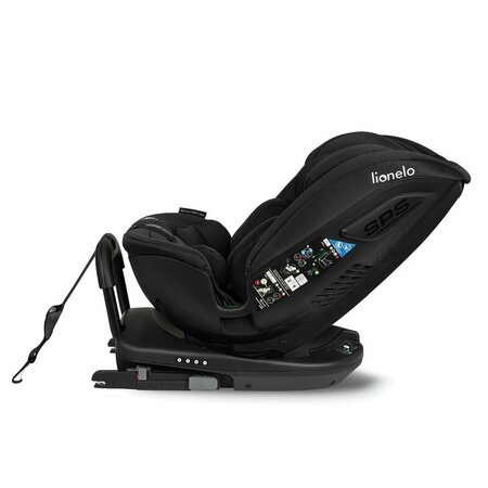 Scaun auto rotativ Bastiaan I-Size RWF, 40 - 150 cm, Black Carbon, Lionelo 636320