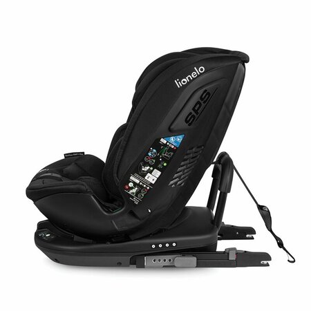 Scaun auto rotativ Bastiaan I-Size RWF, 40 - 150 cm, Black Carbon, Lionelo 636315