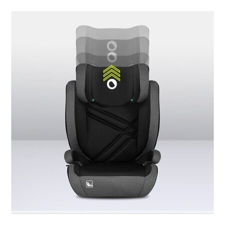 Scaun auto I-Size Hugo, 100 - 150 cm, Black Grey, Lionelo 636382