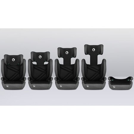 Scaun auto I-Size Hugo, 100 - 150 cm, Black Grey, Lionelo 636376