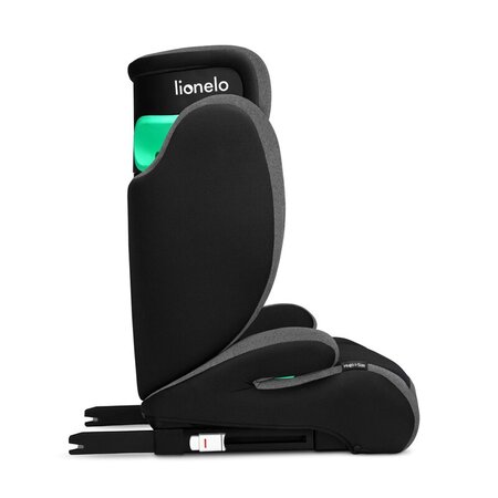 Scaun auto I-Size Hugo, 100 - 150 cm, Black Grey, Lionelo 636364