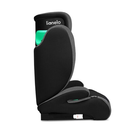 Scaun auto I-Size Hugo, 100 - 150 cm, Black Grey, Lionelo 636363