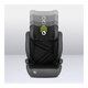 Scaun auto I-Size Hugo, 100 - 150 cm, Black Grey, Lionelo 636382