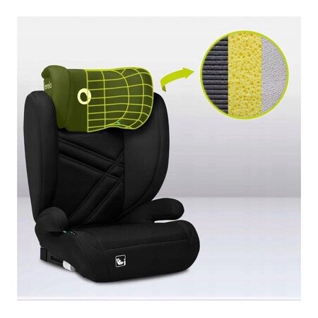 Scaun auto I-Size Hugo, 100 - 150 cm, Black Carbon, Lionelo 636404