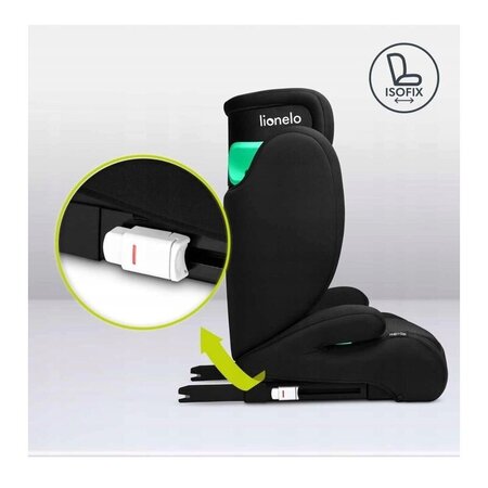 Scaun auto I-Size Hugo, 100 - 150 cm, Black Carbon, Lionelo 636402