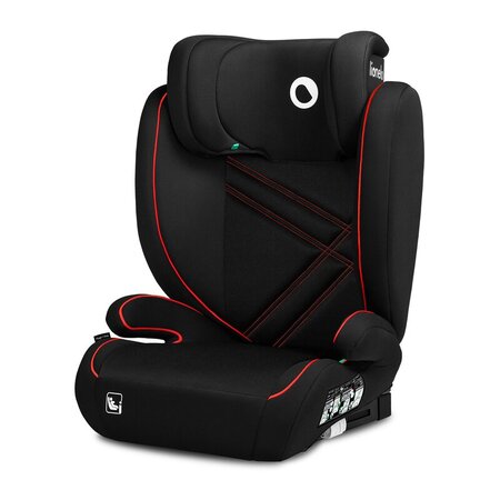 Scaun auto I-Size Hugo, 100 - 150 cm, Black Red, Lionelo 636418