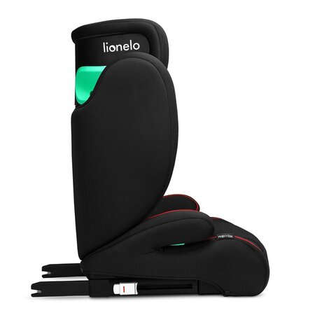 Scaun auto I-Size Hugo, 100 - 150 cm, Black Red, Lionelo 636414