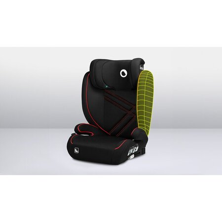 Scaun auto I-Size Hugo, 100 - 150 cm, Black Red, Lionelo 636421